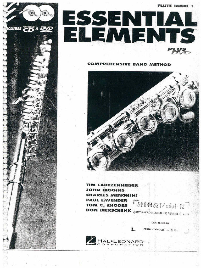 Essential Elements 2000 For Flute. Book 1 PDF