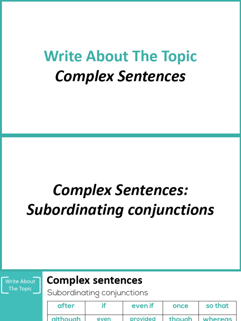 Understanding Complex Sentences | PDF | Taxes | Taxpayer