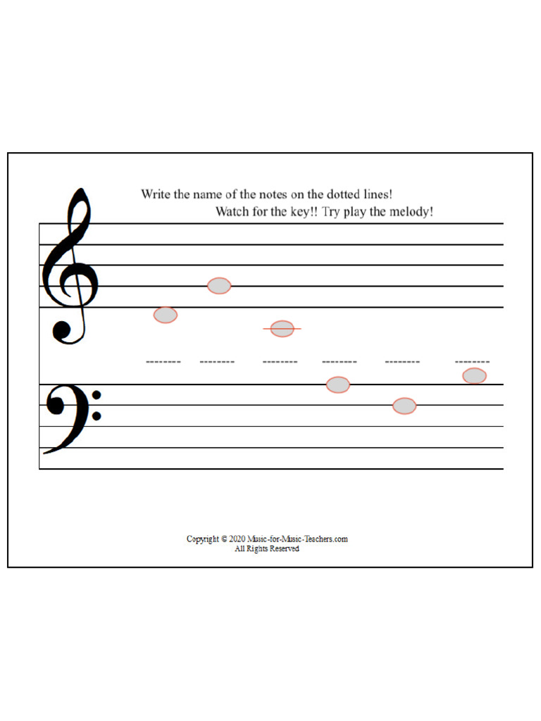 Grand Staff Giant Horizontal With Clef Symbols 2020 44613245.Jpg | PDF