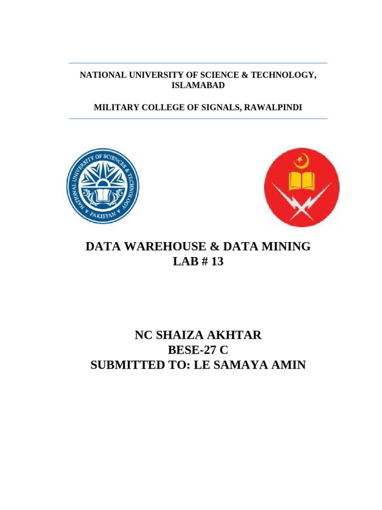 Shaiza Akhtar BESE-27C Lab 13 | PDF | Microsoft Sql Server | Microsoft