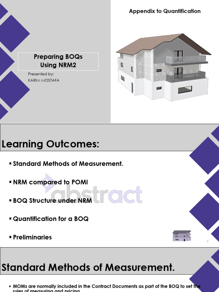 BOQ Preparation Using NRM2 Guidelines | PDF | Specification (Technical ...