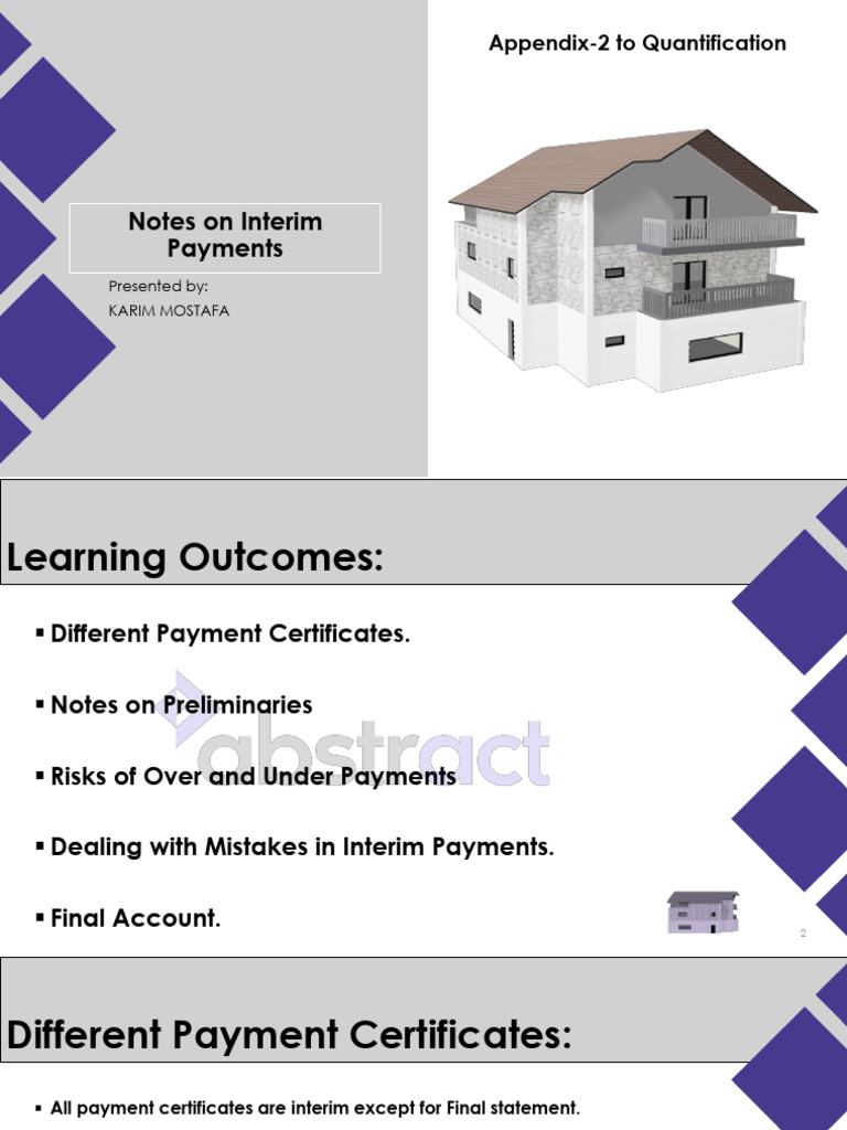 Interim Payment Valuation Guide | PDF | Valuation (Finance) | Employment