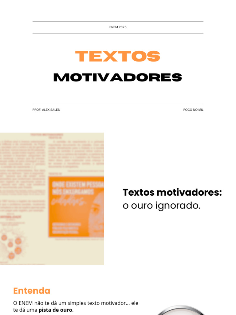 Textos Motivadores para o ENEM 2025 | PDF | Distúrbio mental | Estado