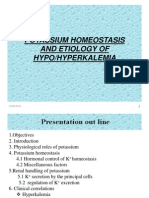 Potassium Homeostasis and Causes of Hypo/Hyperkalemia
