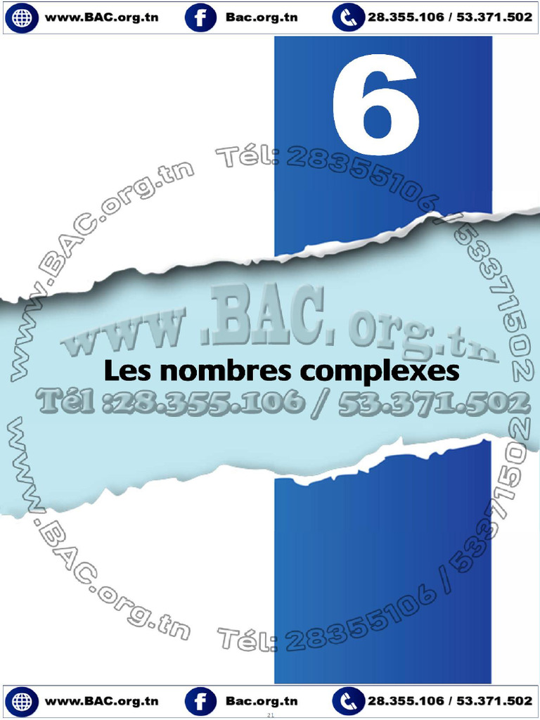 Résumé 6 - Les Nombres Complexes | PDF