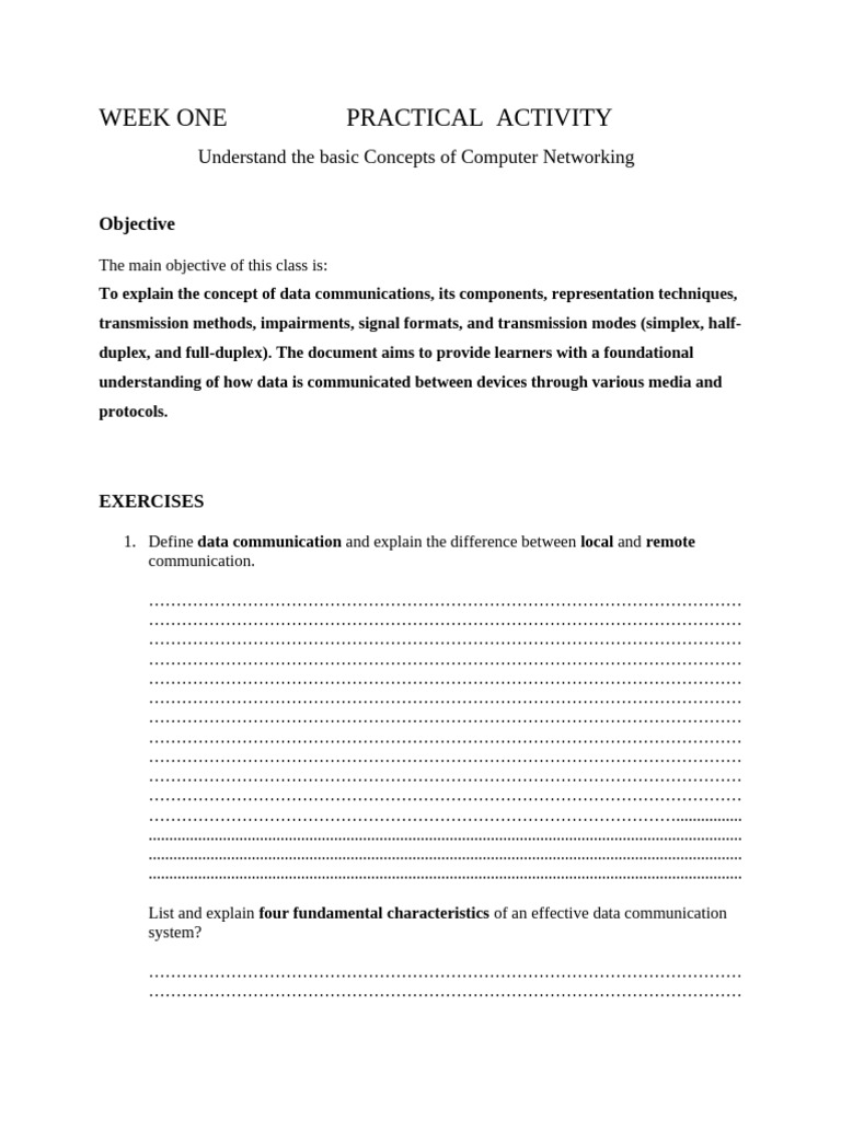 Computer Networking Basics and Hardware | PDF | Computer Network ...