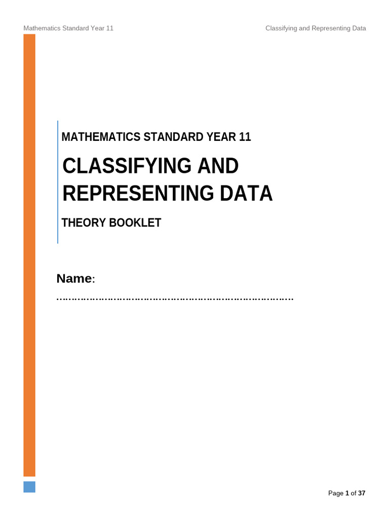 Year 11 Data Classification Guide | PDF | Sampling (Statistics) | Histogram
