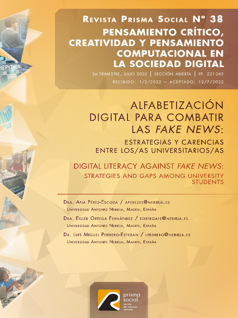 Alfabetización Digital para Combatir LAS Fake News | PDF