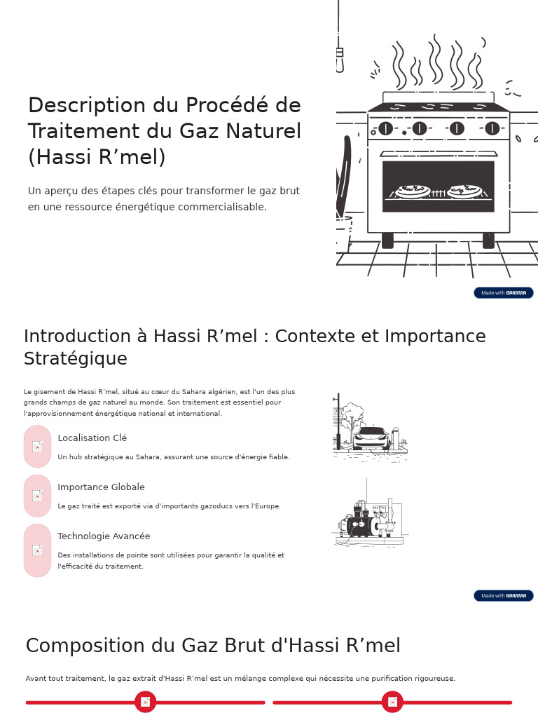 Traitement du Gaz Naturel à Hassi R’mel | PDF | Gaz de pétrole liquéfié ...