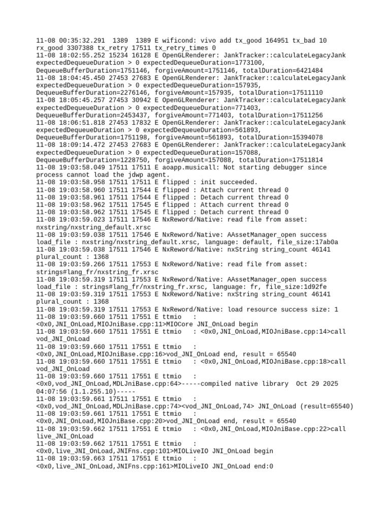 Android App Error Log Analysis | PDF | Software | Software Engineering