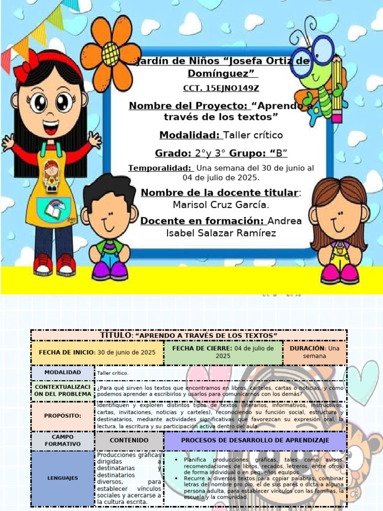 Aprendo a través de textos en el jardín | PDF | Educación de la primera ...