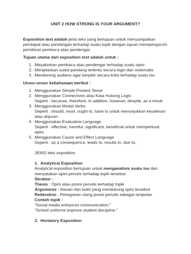 Understanding Exposition Text Types | PDF | Public Transport