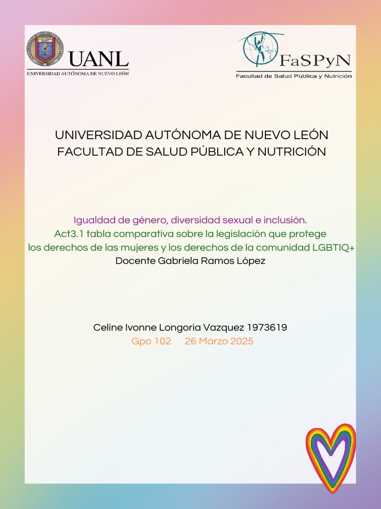 Legislación sobre Igualdad y Diversidad | PDF | Estudios de género ...