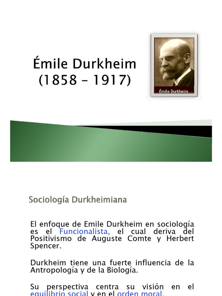 Durkheim | PDF | Emile Durkheim | Sociología
