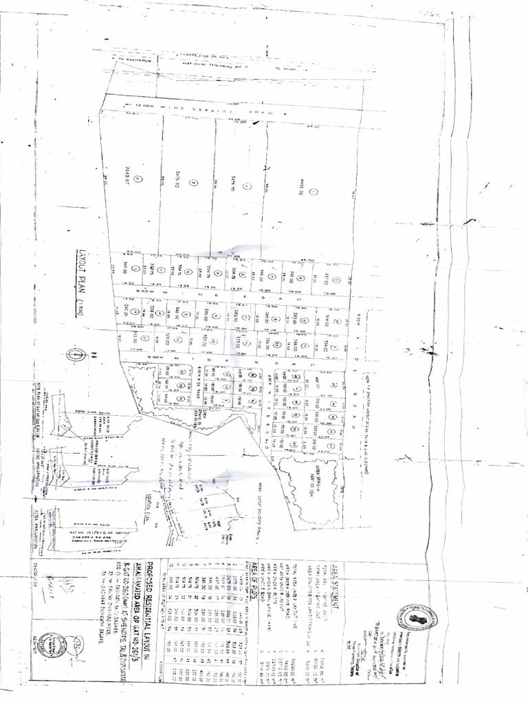 Site Plan for Residential Layout Gat No-261 | PDF
