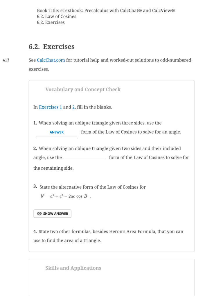 6.2 Exercises | PDF