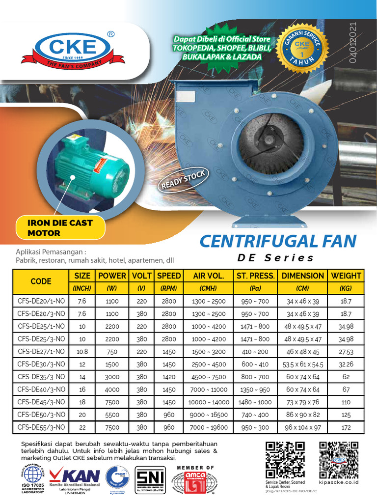 Centrifugal Fan Cfs De20 1 No-60e48-2768 6096 | PDF