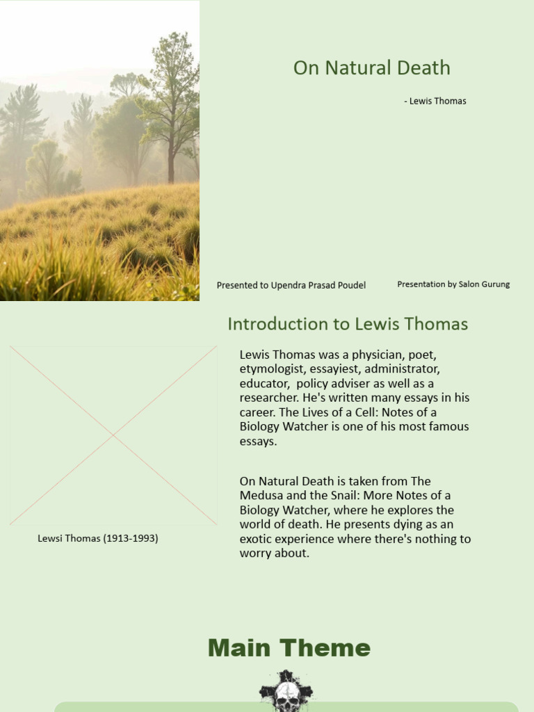 Embracing Death as a Natural Process | PDF | Hormone | Endocrine System