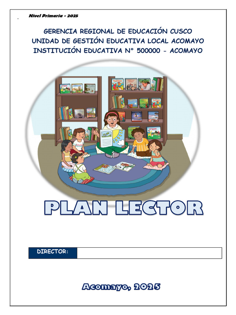 Plan Lector 2025 para Primaria Acomayo | PDF | Enseñando | Aprendizaje