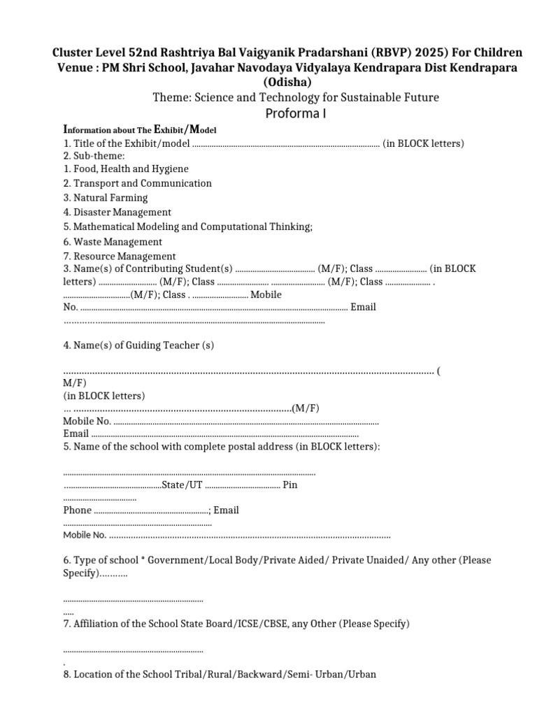 RBVP 2025 Exhibit Submission Guide | PDF