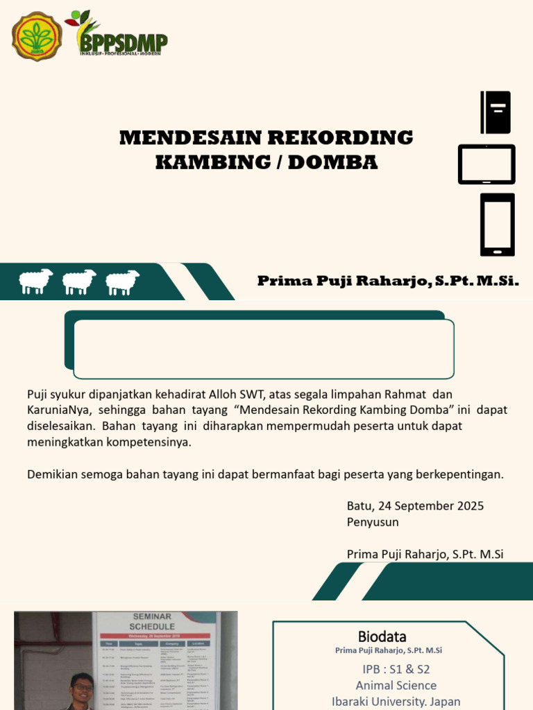 Panduan Pencatatan Kambing Domba | PDF