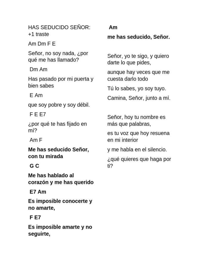Letras de Canciones Religiosas | PDF