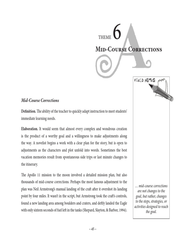 Effective Mid-Course Corrections in Teaching | PDF | Teachers | Learning