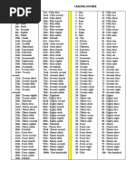 Numbers 1 to 5000 in Words | PDF