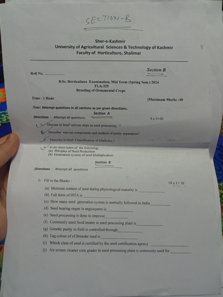 6th Sem Mid Term Spring 2024 | PDF