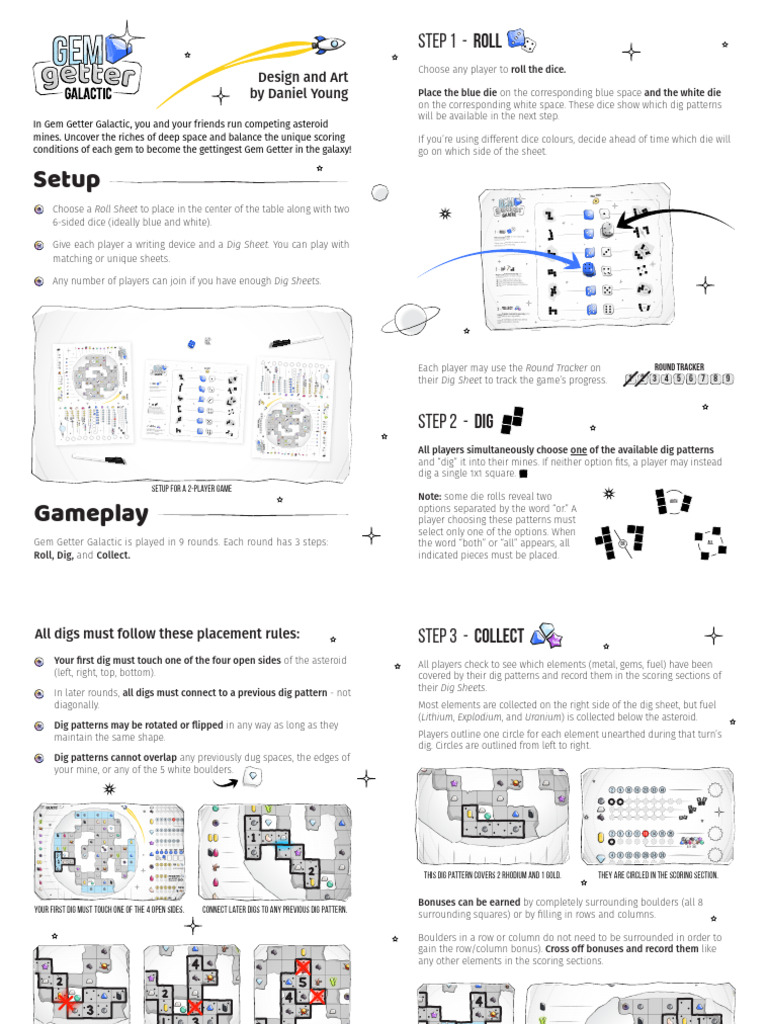 Gem Getter Galactic Gameplay Guide | PDF | Physical Sciences