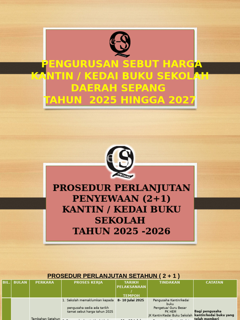 Slaid Prosedur Sebut Harga 2025 Pejabat Pendidikan Daerah Sepang (3) | PDF