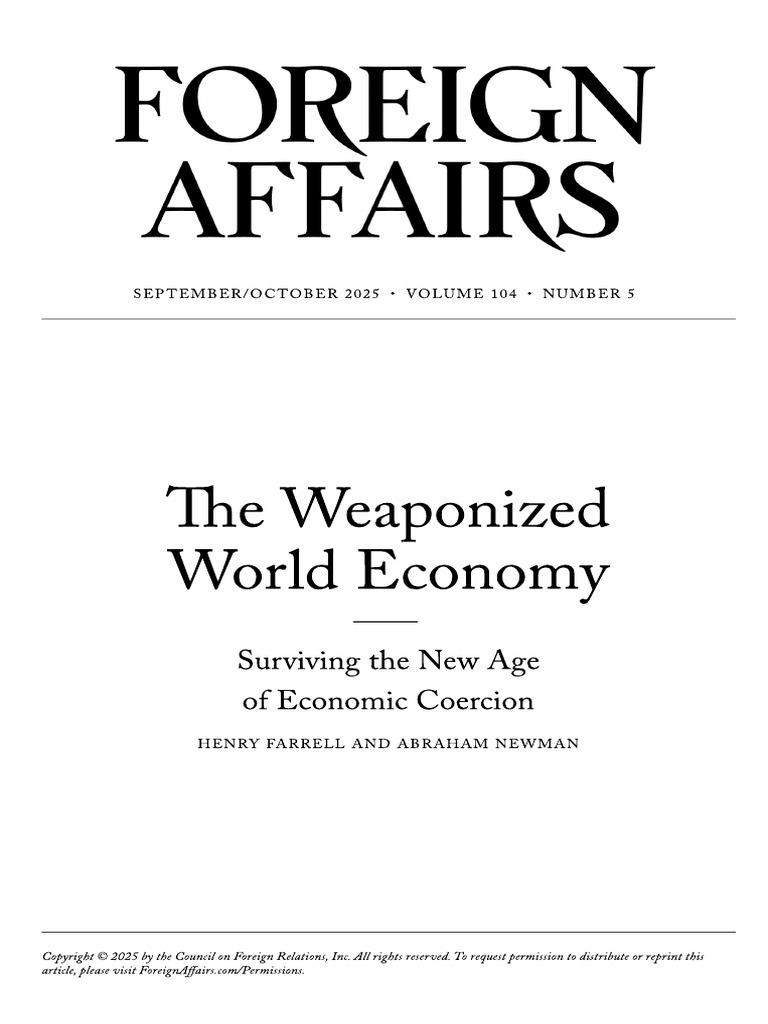 Weaponized Interdependence Explained | PDF | Cryptocurrency | The ...