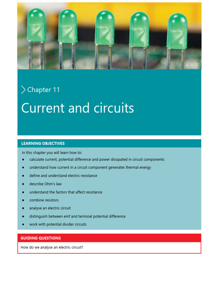 Understanding Electric Current and Resistance | PDF | Electric Current ...