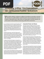 Download Poultry Litter Incineration An Unsustainable Solution by Food and Water Watch SN94685830 doc pdf