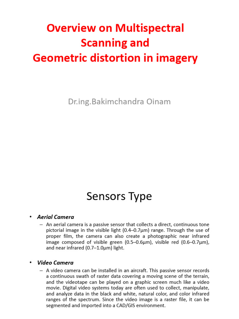 Multispectral Scanning | PDF | Image Scanner | Optical Resolution