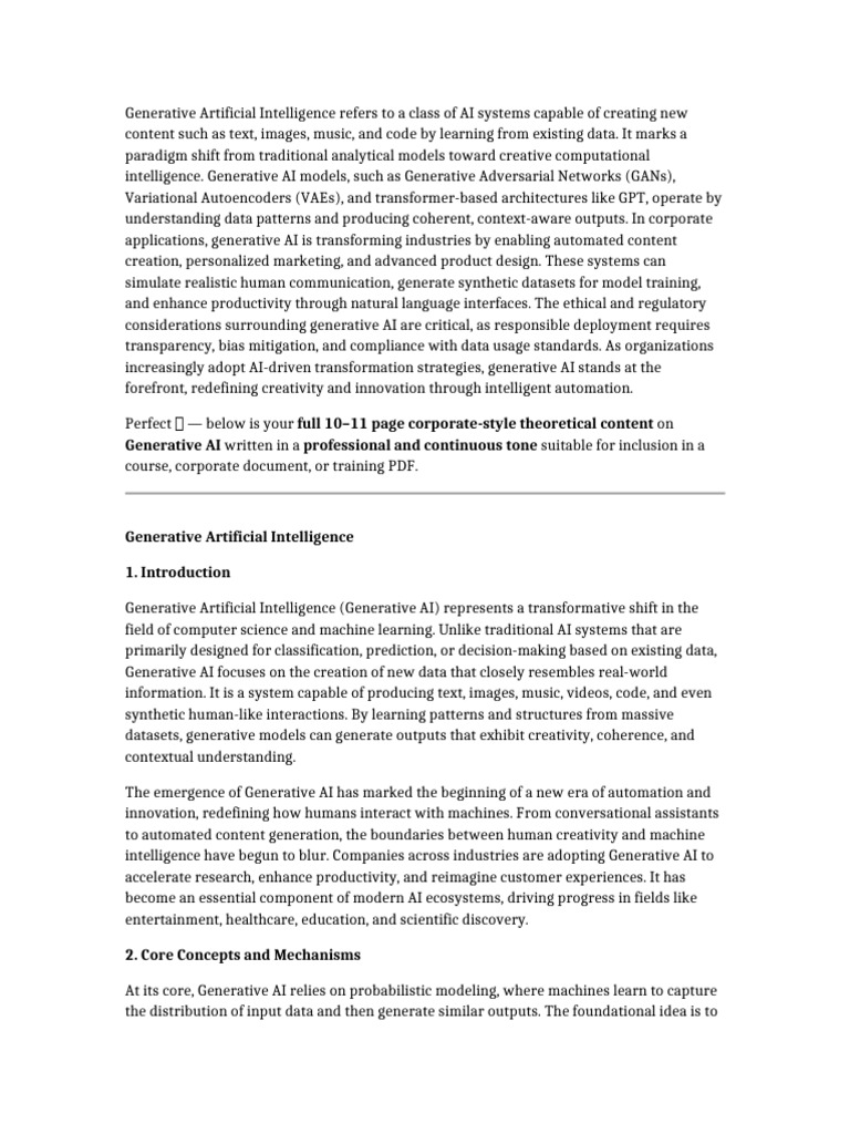 Understanding Generative AI Applications | PDF | Artificial ...