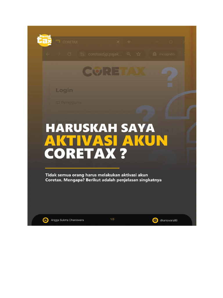 Aktivasi - Core Tax | PDF