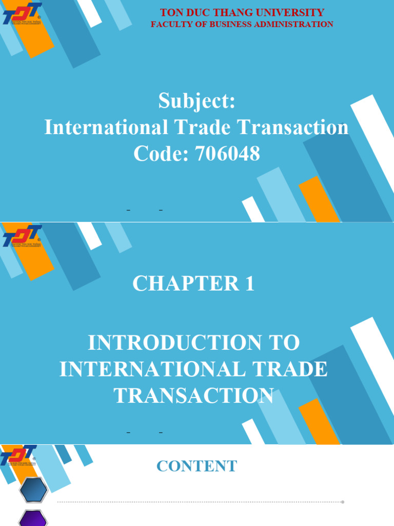 Introduction to International Trade Transactions | PDF | Offer And ...