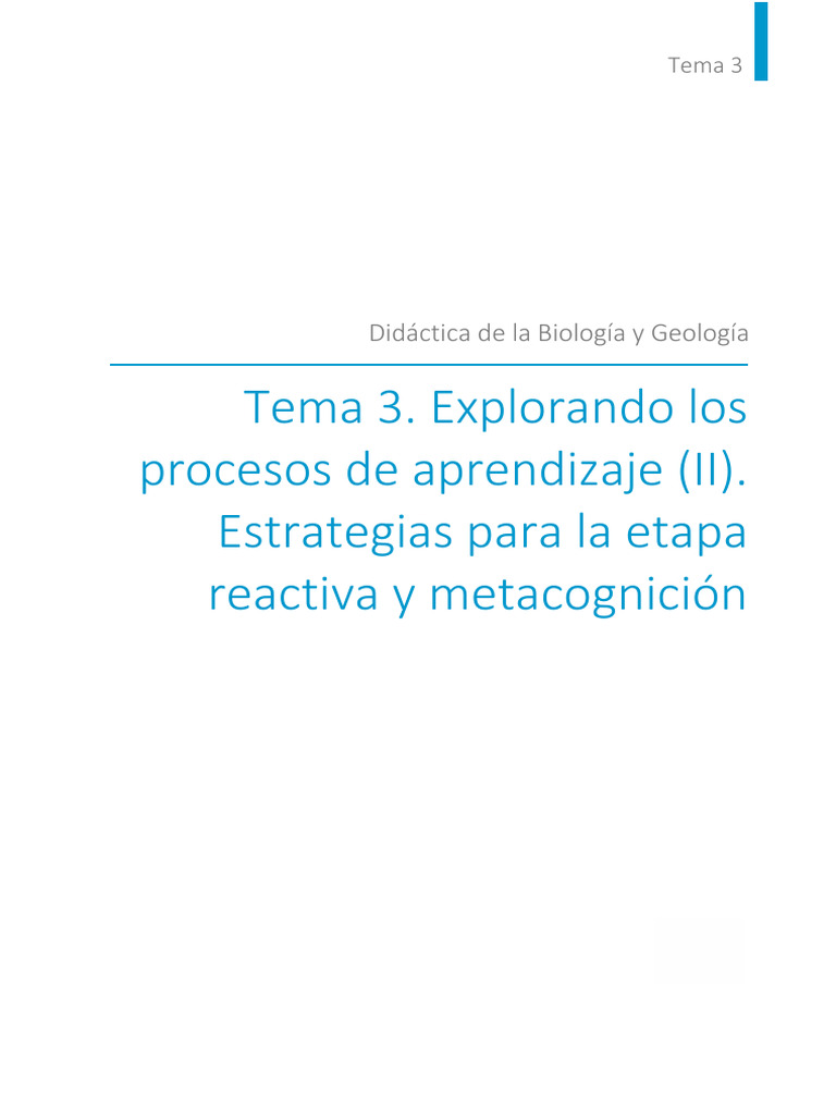 Estrategias de Aprendizaje en Biología | PDF | Metacognición | Aprendizaje
