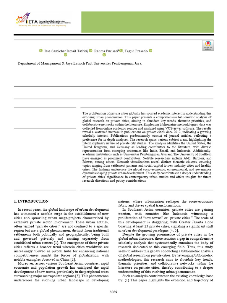 Ijsdp - 19.08 - 23-Bibliometric Analysis of Global Research On Private ...
