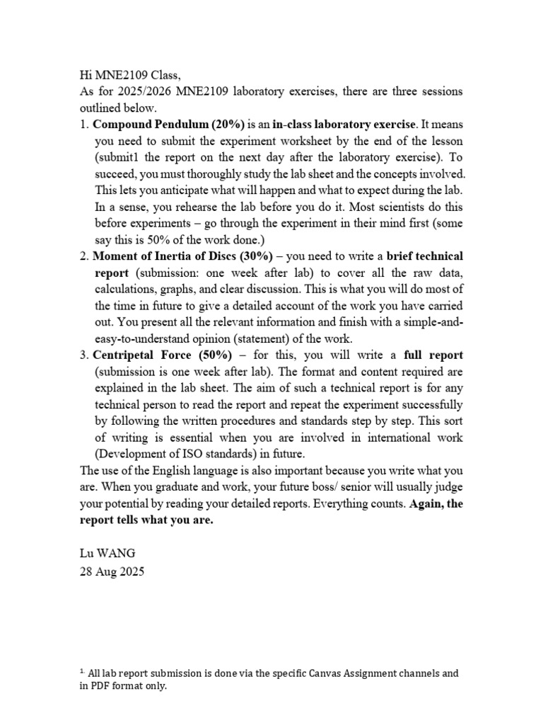 Laboratory+Reports | PDF | Rotation Around A Fixed Axis | Force