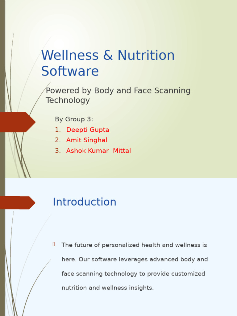 Personalized Wellness Software Solutions | PDF