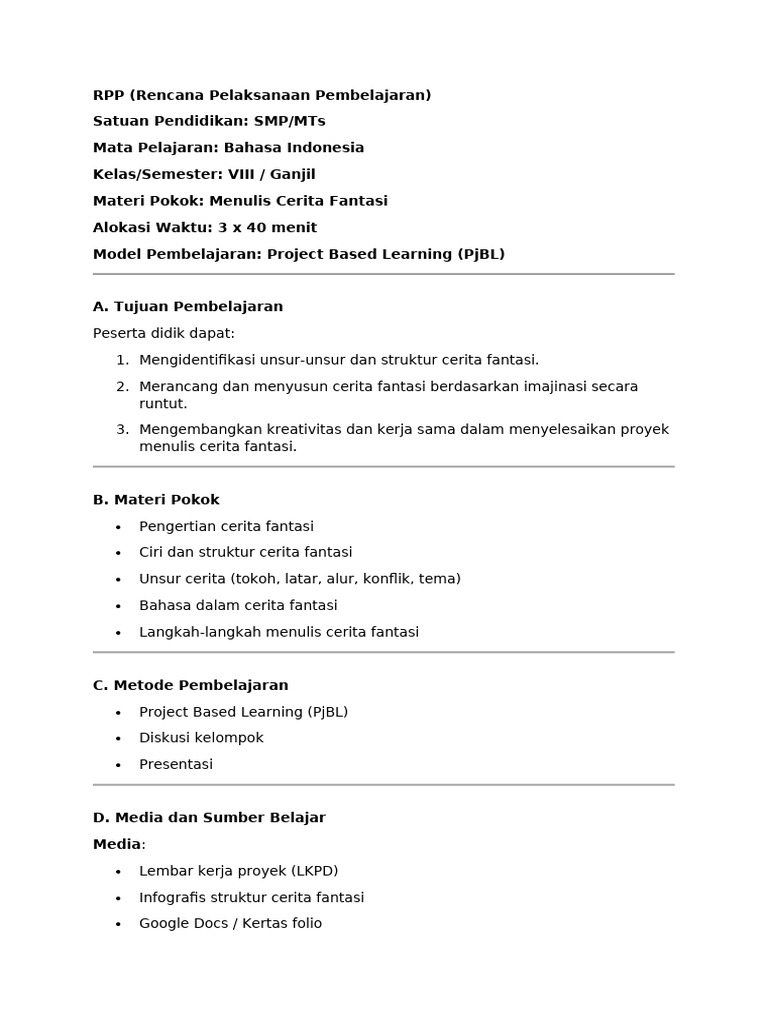 RPP | PDF