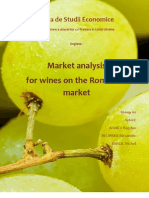 Market Analysis For Wines On The Romanian Market - Final