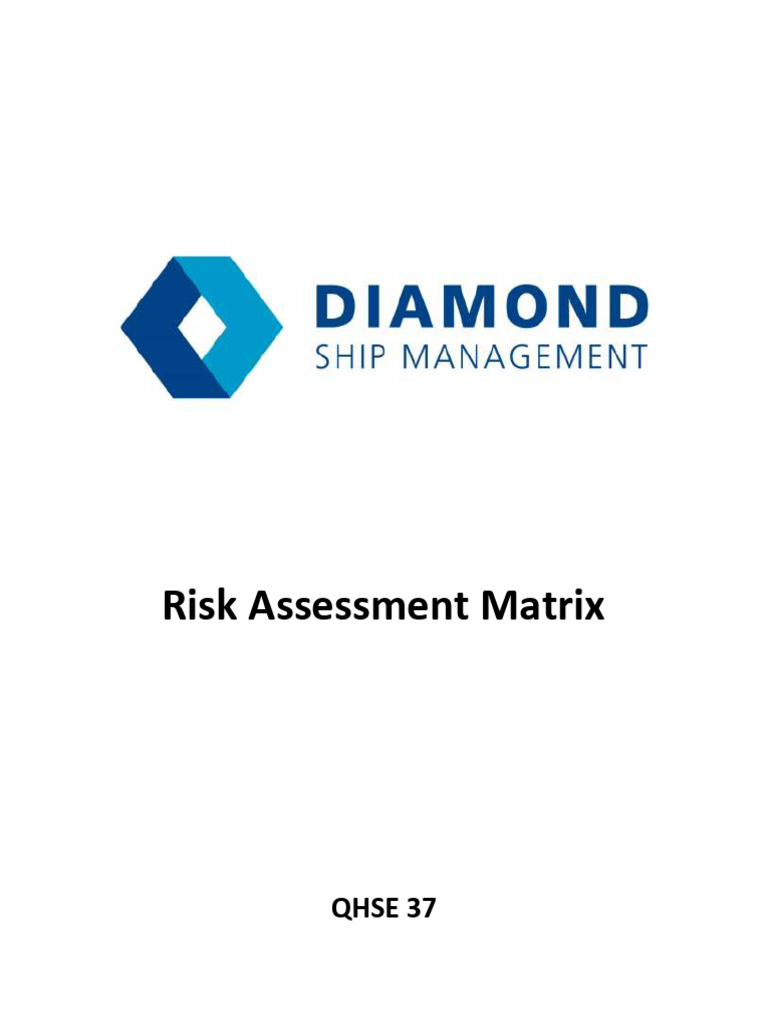 QHSE 37 - Risk Assessment Matrix | PDF | Occupational Safety And Health ...