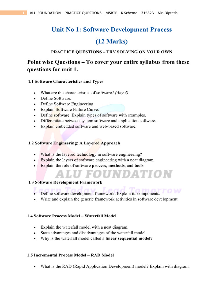 Prac Imp Questions Unit 1 Sen | PDF