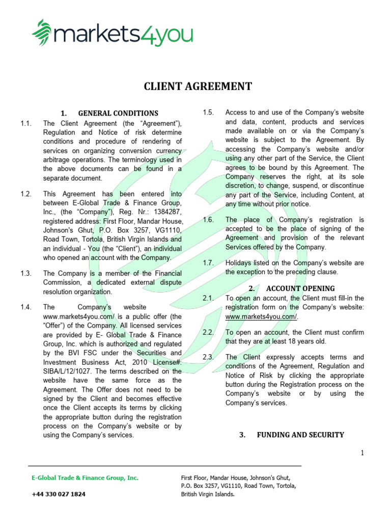Client Agreement for Currency Arbitrage | PDF | Credit Card | Debit Card