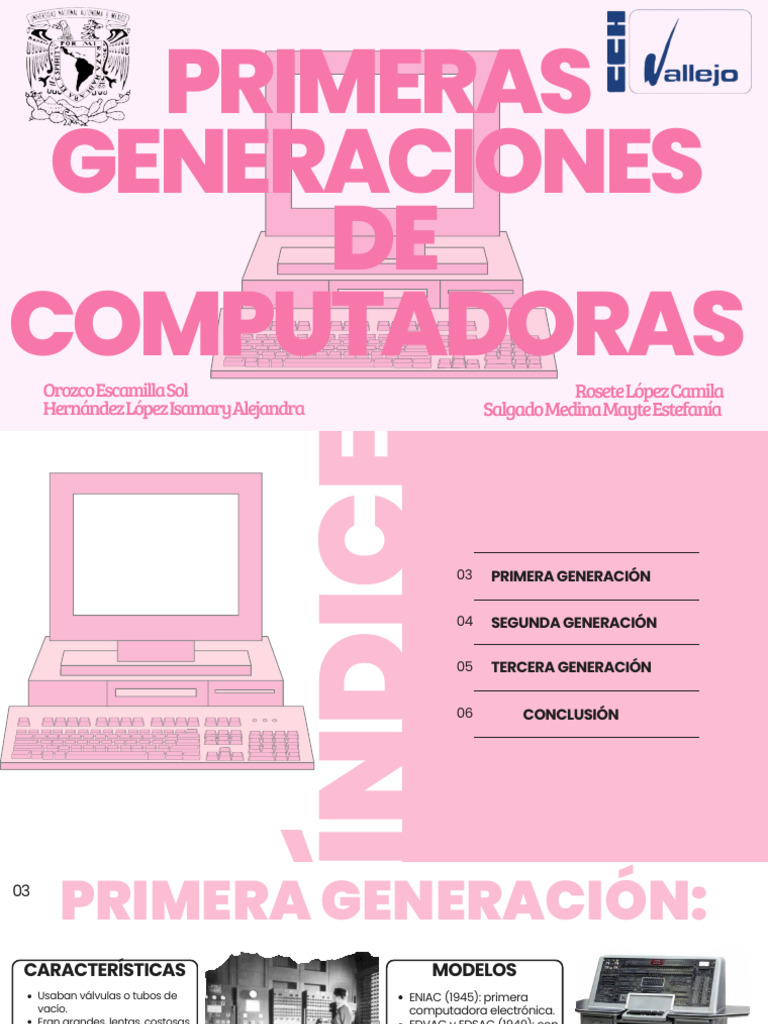 Evolución de las Generaciones de Computadoras | PDF | Circuito ...