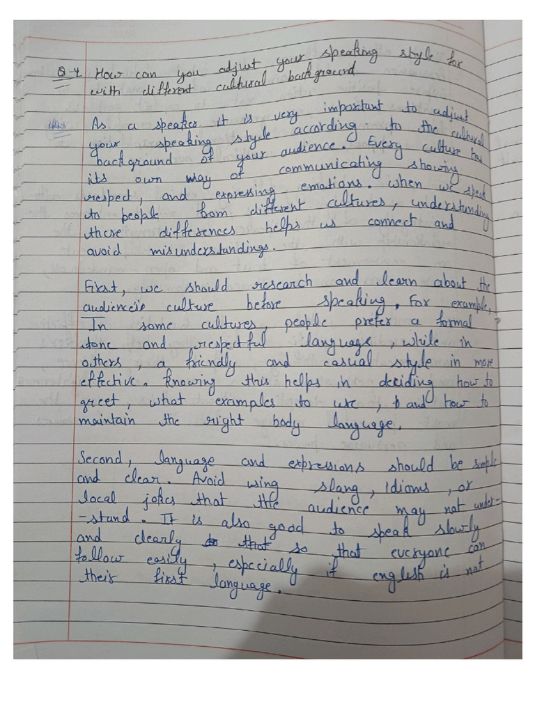 Assignment Work Public Speaking | PDF