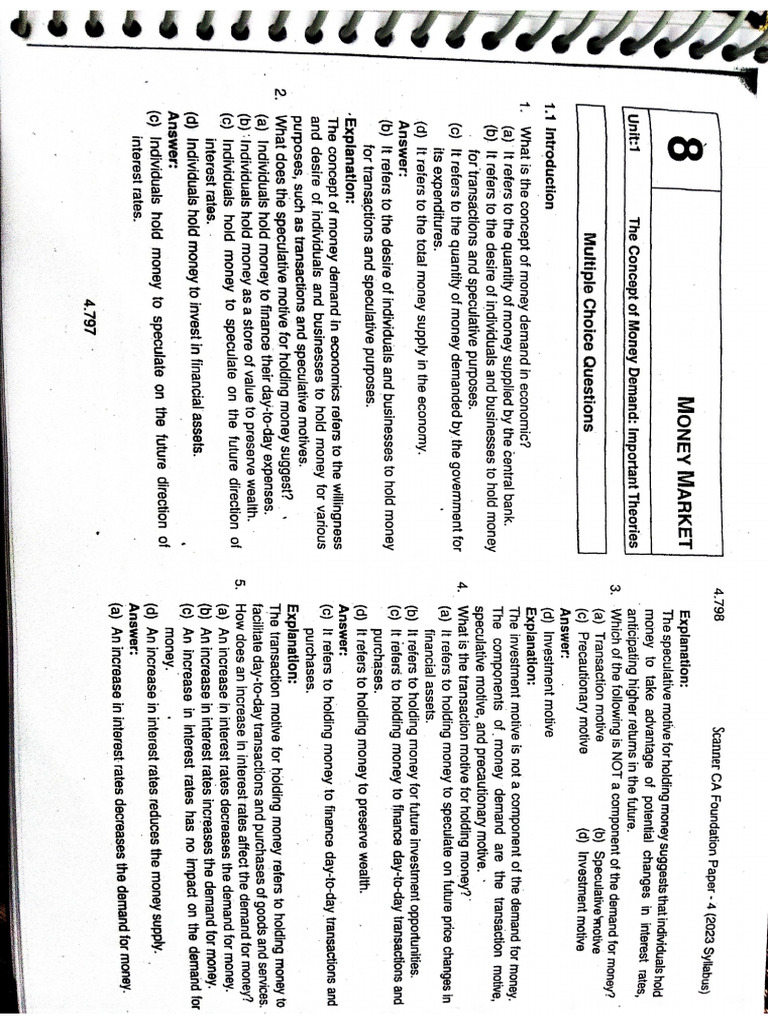 ECO Chapter 8 MCQ'S | PDF